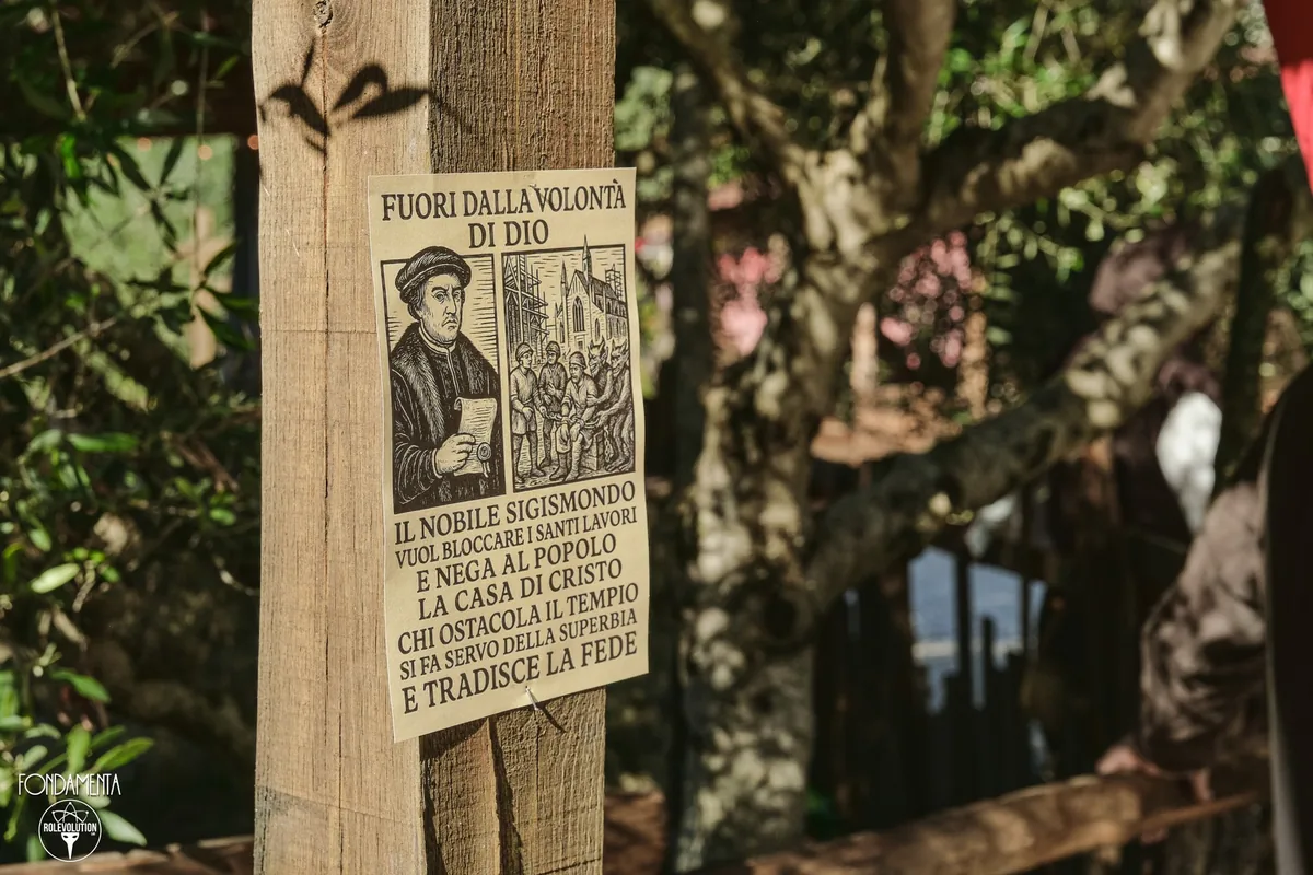 Fondamenta LARP, manifesto religioso al villaggio