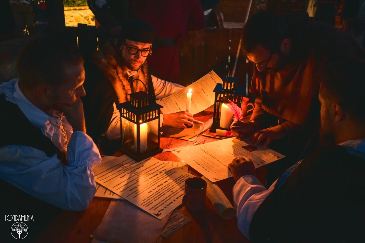 Fondamenta LARP, scena notturna a lume di candela